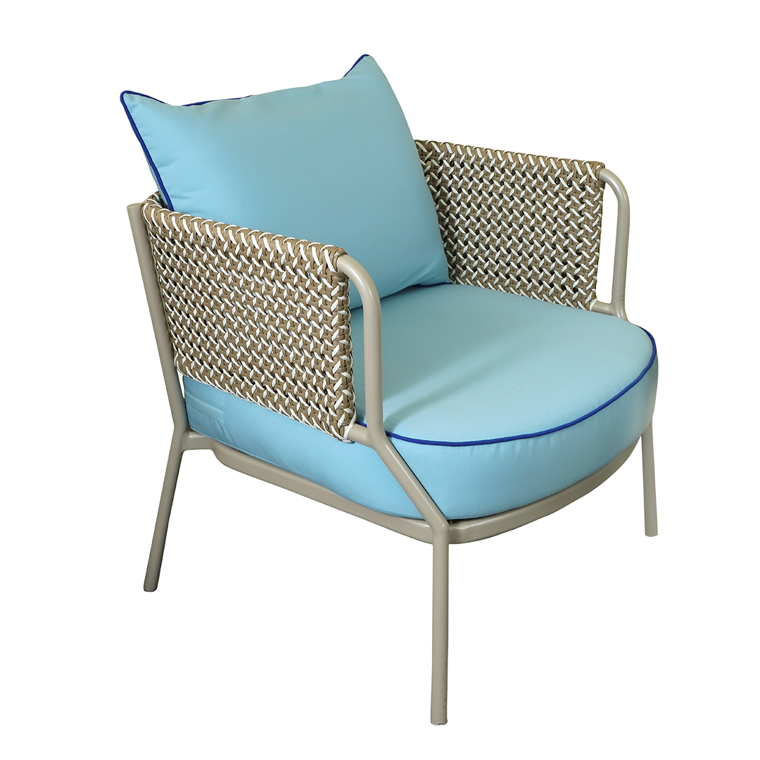 Skyla - Outdoor Lounge Chair in Rope and Braid
